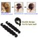 19pcs Girls Donut Hair Bun Maker Set with Bobby Pins - Women Hair Bun Kit for Ponytail Styling - Buy Online on GoSupps.com