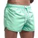 Mens Premium Cotton Canvas Cargo Shorts - Mint Green, X-Large | Work & Casual Summer Shorts - Buy Online on GoSupps.com