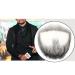 Remeehi Goatee Men's Beard Realistic Beard Human Hair Lace Hand-Made Fake Facial Mustache Costume Black 1 Count (Pack of 1)