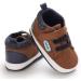 MASOCIO Baby Boy First Walking Shoes | Soft Sole Anti-Slip Prewalker 12-18 Months | Brown Infant Toddler Trainer - Buy Online on GoSupps.com