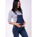 Wash Clothing Co. Maternity Dungarees Darkwash Denim Blue Pregnancy Overalls | Maternity Fashion IVY 18 Blue - Buy Online on GoSupps.com