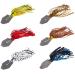 Chatterbait artificial bait set 6 pieces in box spinner fishing lure pike bait for pike trout fishing perch