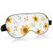 Haskirky Light Blocking Eye Mask Breathable and Adjustable Adult Men and Women Travel on Business Trips Yoga Meditation Light Smooth Comfortable Eye Mask Office Deep Sleep Goodies Cute Sunflower