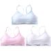 Girls Print Racerback Sports Bras - Training 3 Pack for Women - Color Letter Design - D One Size - Buy Online on GoSupps.com