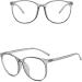 Stylish Unisex Lzpcarra Children's Square Glasses - Prescription-Free Clear Lenses Wood B-Gray - Perfect for Kids - Buy Online on GoSupps.com