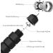 Adjustable Tangle-Free Jump Rope for Women, Men, and Kids - Rapid Speed Cable with Ball Bearings - Perfect for Fitness, Exercise, and Slim Body - Black - Buy Online on GoSupps.com