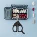 SOLUSTRE Scissors-Shaped Pill Cutter - Stainless Steel Pill Splitter for Precise Tablet Division - Ideal for Vitamins & Medications - Buy Online on GoSupps.com
