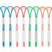 8 Pack Tongue Scraper Plastic Tongue Cleaner for Reduce Bad Breath Double-Sided Oral Care Tool