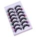FRCOLOR 7 Pairs Fake Eyelashes False Lashes Cosmetic Lashes Women Lashes with Color Colored Lashes False Lash Extensions Individual Lashes Curl Lash Clusters Chemical Fiber Extend Cosplay