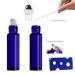 Cobalt Blue Glass Roller Bottles 24 Pack - 10ml Essential Oil Rollers with Stainless Steel Balls - Buy Online on GoSupps.com