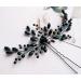 Aimimier Bridal Black Crystal Hair Pins - Wedding & Prom Hair Accessories for Women - Buy Online on GoSupps.com