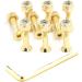 Skateboard Hardware 9PCS Bolts Set Deck Mounting Screws Nuts Hex Key Skate Parts Outfits Color Fasteners Longboard Cruiser Best Mounting Parts Silver Golden Green 1 1/4" 1" 7/8" Golden 1.0 Inches - Buy Online on GoSupps.com