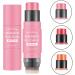 Cream Blush Stick with Brush Cheek Blush & Lip Tint & Eyeshadow Makeup Stick with Brush Long Lasting Waterproof Cream Blush Makeup for All Skin Tones 1# - Buy Online on GoSupps.com