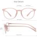 Buy Vision Global Blue Light Blocker Glasses for Women - Stylish Square/Oval Frame Anti-Eye Load Glare-Free (Dinah Rosa C4) - International Shipping Available - Buy Online on GoSupps.com