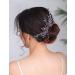 Deniferymakeup Bridal Hair Comb Sparkly Crystal Wedding Comb Bridal Hair Clip Colorful Hair Pin Party Wedding Hair Accessory for Brides (Blue) - Buy Online on GoSupps.com