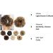 Messy Hair Bun Donut Chignon Updo Scrunchie Hairpiece Ponytail Extension Light Brown & Blond 25g - Buy Online on GoSupps.com