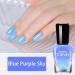 Color Changing Gel Temperature Colour Changing Gel Nail with Glossy - Temperature Changing Gel Nail Polish Soak Off Best for Blue Purple Sky - Buy Online on GoSupps.com