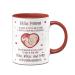 Cup distillery ceramic cup - dear mom this Mother's Day is still in your belly - Mother's Day gift during pregnancy for expectant mothers - coffee cup with saying (red)