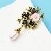 Pin Jewelry Gifts for Women Ladies Fashion Accessories Drop Brooch Pink Shell Flower Brooch Banquet Brooch Brooches & Pins - Buy Online on GoSupps.com