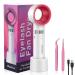 Eyelash Fan Dryer with Lash Tweezers  Portable USB Rechargeable Bladeless Mini Fan Handheld Air Conditioning Blower Cooling Dryer for Essential Eyelash Extension Lash Supplies (White)