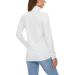 MAGCOMSEN Women's UPF50+ UV Sun Protection Long Sleeve 1/4 Zip Shirt - White - Large - Buy Online on GoSupps.com