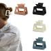 4 PCS Hair Clips Hair Claw Clips 2" Matte Hair Clips for Thin Hair Netural Color Square Claw Clips Small Claw Clips for Thin Hair Claw Clips for Thick Hair Accessories for Women Gifts for Mom Cream White Grey