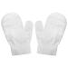 ALLY-MAGIC Toddler Knitted Mittens Magic Stretch Gloves Winter Warm Knitted Soft Baby Mittens Y6-CSLZST White