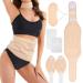 6 Pack Essential Oil Pack Wrap for Waist Thyroid Neck Knee Oil Liver Pack Wrap Kit Essential Oil Wrap Organic Cotton Flannel Reusable Oil Compress Wrap Pad for Liver Detox Inflammation (Style 1)