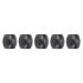 Dreadlocks Hair Beads Sturdy Plastic Hair Braiding Beads Hair Decoration Unique Hairstyle Black for Women for Party for Beard Braiding