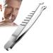 Ahuuen Eyebrow Pliers Nose Hair Clippers Anti Slip Round Tip Shavers Precisely For and Dry Shaving Sensitive Skin Care Travel Body and Ear