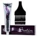 SATIN Hair Color - Developlus Ultra Vivid 1BB Blue Black - Aloe Vera Low Ammonia Cream Dye with Sleek Applicator Brush - International Shipping Available - Buy Online on GoSupps.com