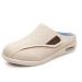 Diabetic Shoes for Men Wide Width Summer Air Cushion Slip-on Orthopedic Walking Shoes Comfort Breathable Walking Elderly for Diabetic Foot Shoes 7 Beige