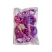 FEIFEI'S BOW 50 Multicolour Mini Hair Ponios Endless Elastics Bobbles Bands Women Girl kids Hair Bands Ponytail Holders (Purple)