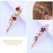 minkissy Rhinestones Flower Hair Pin French Vintage Barrettes Bobby Metal Gold Pin Hair Accessories for Women Girls 6 Color - Buy Online on GoSupps.com