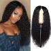Tianbi 61 cm curled wig long loose lace closure Brazilian curly front wig virgin-echo-haired wig heat-resistant fiber wig for black women natural color