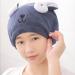 2-Piece Dark Blue Microfiber Hair Towel Set | Quick Drying Soft Hair Turban & Bathing Hat | Absorbent Hair Dryer Cloth for Fast Drying - Buy Online on GoSupps.com