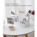 Multifunction Desk Organizer  BREIS Makeup Storage for Eyeshadows  Concealers  Powders  Nail Polish 9.65x 4.8x 3.67 (White) - Buy Online on GoSupps.com