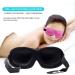 Upgraded 3D Contoured 100% Blackout Eye Mask for Sleeping | Lightweight & Comfortable with PU Ear Plugs | Adjustable Strap | Extra Soft Eye Shades for Women, Men, Travel, Naps - Pink & Grey - Buy Online on GoSupps.com