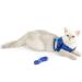 Ranphy Cat Dishes with Leash - Soft Fabric Harness & Breakable Paddle for Small & Adult Cats - Blue - Buy Online on GoSupps.com