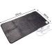 Ambershine 45cmx85cm XXXXL King Size Fast-Heating Electric Heating Pad - 6 Temp Settings for Pain Relief in Back, Neck, Shoulders, Abdomen, Legs - Dark Gray - Buy Online on GoSupps.com