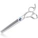 JASON Dog Grooming Thinning Blending Scissor, Ergonomic Pet Grooming Thinner Blender Shears Cat Trimming Texturizing Kit with Offset Handle and a Jewelled Screw Blender 7.0"
