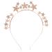 FRCOLOR Rhinestone Star Headband Bridal Tiara and Crowns Headband Star Headdress Goddess Angel Halo Hair Band Star Hair Accessories