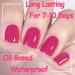 Neon Pink Nail Polish - Strengthening Hot Pink Nail Varnish Quick Dry - Long Lasting Oil Base Natural Nail Polish - Breathable Vegan Nail Polish No Need Nail Lamp for DIY Nail Art - Buy Online on GoSupps.com