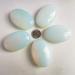 Manekieko Natural Yellow Jade Worry Stones | Oval Palm Healing Crystals & Opalite Energy Stones for Spa Massage - Buy Online on GoSupps.com