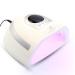Global Fashion 268W 2-in-1 Smart LED/UV Nail Lamp - Fast Curing Durable Easy to Use - White
