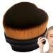 Makeup Brush for Foundation Concealer Brushes | Heart-Shaped Liquid Powder Foundation Brush for Dating Traveling Business Trip Black