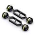 Seafrogs 2 Pieces 5"/12.7cm Double Ball Arm Aluminum Alloy 1" Ball Head Extension Arm Underwater Lighting System Connector for Underwater Strobe/Video Light/Diving Camera Tray AM-9-2PCS