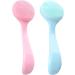 Silicone Face Scrubber Set - 2PCS Manual Facial Cleansing Brush for Deep Cleaning & Gentle Exfoliation | Face Care Essential - Buy Online on GoSupps.com