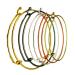 Operitacx 10pcs Bracelets Stainless Steel Bracelet Push-pull Bracelet Wristband Adjustable Metallic Line