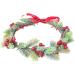Minkissy Flower Hairband Floral Hair Garland Flower Crown with Holly Berry Leaves Christmas Hair Accessories for Lady Woman Girls - Buy Online on GoSupps.com